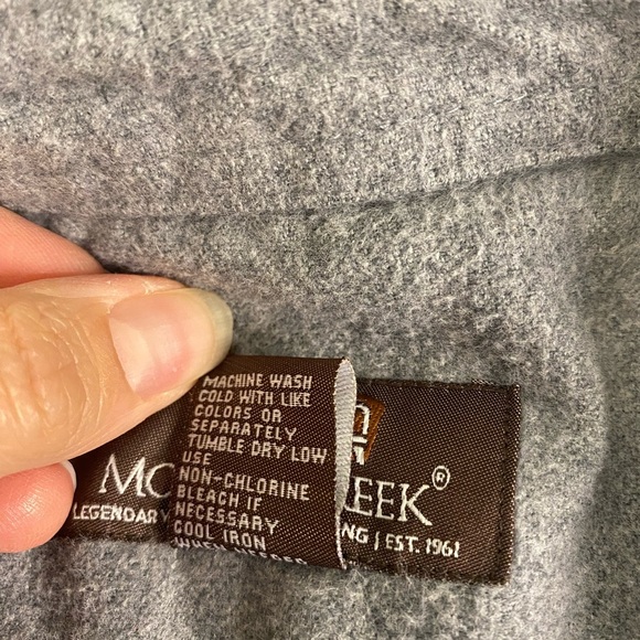 Men’s Moose Creek Long Sleeve Gray Button Up Heavy Shirt Size Large Outdoor - Picture 3 of 16